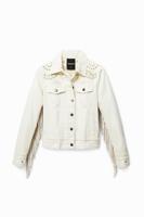 Denim truckerjack - WHITE - XS