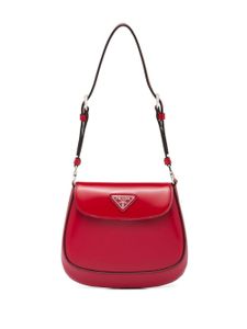 Prada mini sac Cleo en cuir - Rouge