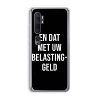 Belastinggeld - Zwart: Xiaomi Mi Note 10 Pro Transparant Hoesje