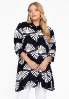 Yoek Blouse swing SHELLY | Blauw | Maat 46/48 Yoek Blouse swing SHELLY | Blauw | Maat 46/48