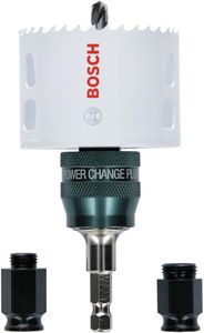 Bosch Accessoires Gatzaag Progressor for Wood & Metal Starter Kit Set (hout en metaal, Ø 68 mm) Powerchange Adapter - 2608594301
