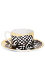 Fornasetti tasse High Fidelity Quadrettato - Noir