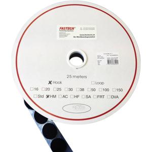 FASTECH® T01035999903C1 Klittenband punt Om vast te plakken Hotmelt Haakdeel (Ø) 35 mm Zwart 1 stuk(s)