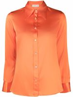 Blanca Vita chemise en soie à manches longues - Orange