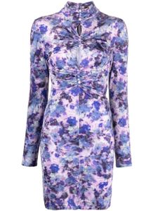 ISABEL MARANT robe courte à imprimé abstrait - Violet