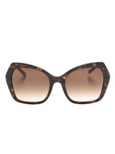 Dolce & Gabbana Eyewear lunettes de soleil overize Sicilian Taste - Marron