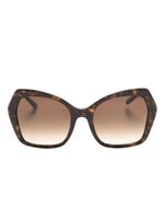 Dolce & Gabbana Eyewear lunettes de soleil overize Sicilian Taste - Marron - thumbnail