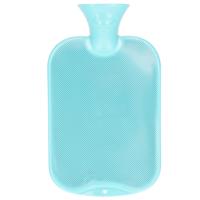 Warmwater kruik - 2 liter - licht blauw - winter kruiken - thumbnail