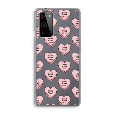 Chicks before dicks: OnePlus 9 Pro Transparant Hoesje