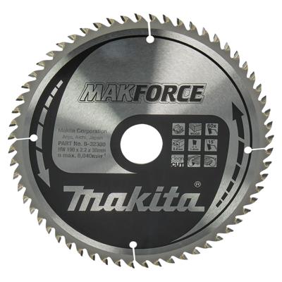 Makita Cirkelzaagblad voor Hout | Makforce | Ø 190mm Asgat 30mm 60T - B-32390