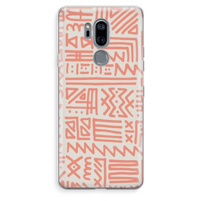 Marrakech Pink: LG G7 Thinq Transparant Hoesje