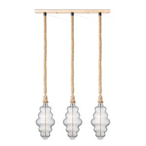 Home sweet home touw hanglamp Leonardo 3L Cloud - helder