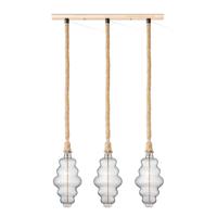 Home sweet home touw hanglamp Leonardo 3L Cloud - helder