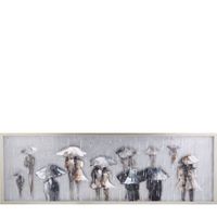 Wanddecoratie Paraplu (50x150) | Multicolor - thumbnail