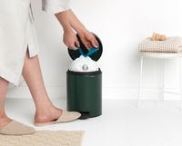 Brabantia newIcon pedaalemmer 5 liter met kunststof binnenemmer - Pine Green - thumbnail