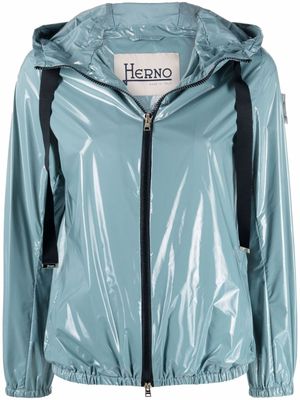 Herno veste zippée à capuche - Bleu