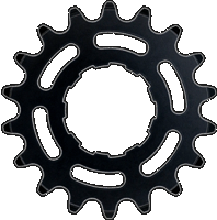 Tandwiel KMC Voor enviolo 18T O-MO Staal 3/32 inch - Zwart