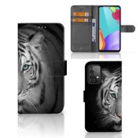 Samsung Galaxy A52 | Telefoonhoesje | Met pasjeshouder | Tijger