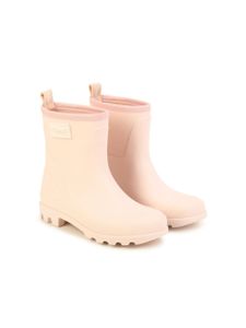 Chloé Kids bottes de pluie à patch logo Wellies - Rose