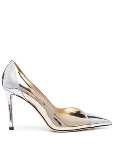 Jimmy Choo escarpins Cass 95 mm en cuir verni - Or