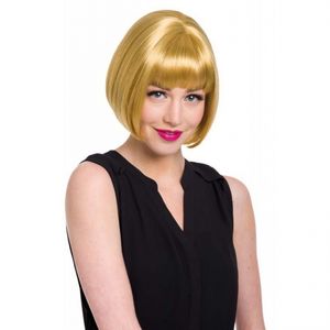 Natuurlijke damespruik blonde bob