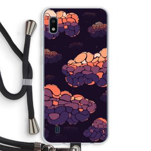 Patroon Wolken: Samsung Galaxy A10 Transparant Hoesje met koord