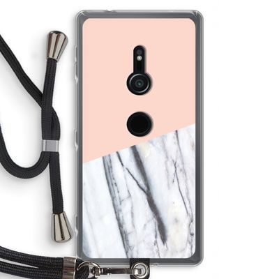A touch of peach: Sony Xperia XZ2 Transparant Hoesje met koord