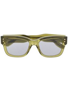 Gucci Eyewear lunettes de soleil à monture carrée transparente - Vert