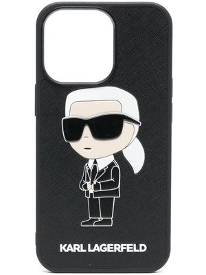 Karl Lagerfeld coque d'iPhone 14 Ikon 2.0 Karl - Noir