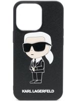 Karl Lagerfeld coque d'iPhone 14 Ikon 2.0 Karl - Noir