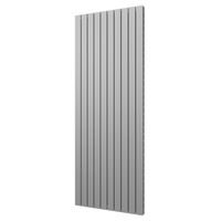 Designradiator Plieger Cavallino Retto Dubbel 2146 Watt Middenaansluiting 200x75,4 cm Pearl Grey - thumbnail