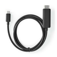 Nedis USB-C Adapter | USB-C Male naar HDMI | 2 m | 1 stuks - CCGP64655BK20 CCGP64655BK20 - thumbnail