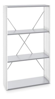 Bott Verso Stellingkast | Met 4 Legborden | RAL 7035 - 46003001.16