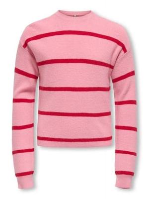 Kids ONLY winter sweater meisjes - roze - KogFranca - loose fit, gebreid
