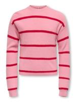 Kids ONLY winter sweater meisjes - roze - KogFranca - loose fit, gebreid