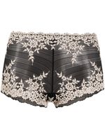 Wacoal short à fleurs brodées - Noir