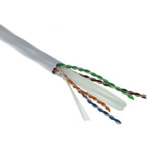 ACT Cat 6A U/UTP massief PVC Eca 23AWG grijs 500 meter