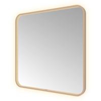 Hotbath &More Mirrors Soft Square LED Badkamerspiegel - Rechthoek - 80 x 80 cm - Geborsteld Koper Pvd
