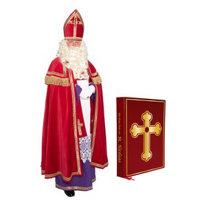 Compleet Sinterklaas kostuum inclusief boek  One size  -