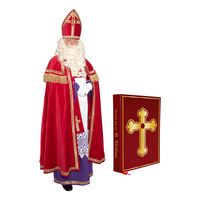 Compleet Sinterklaas kostuum inclusief boek  One size  - - thumbnail