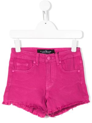 John Richmond Junior mid-rise denim shorts - Rose