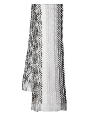Missoni écharpe en maille à motif zig-zag - Noir