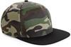 Beechfield CB691 Camo Snapback - Jungle Camo/Black - One Size