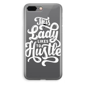 Hustle Lady: iPhone 8 Plus Transparant Hoesje