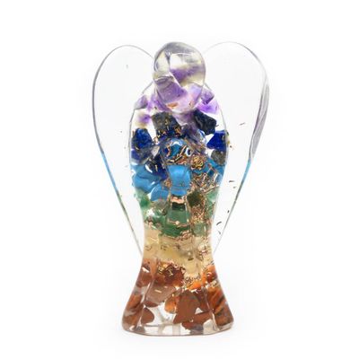 Orgone Edelsteen Engel 7 Chakra&apos;s (70 mm)