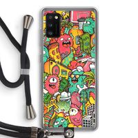 Vexx City: Samsung Galaxy A41 Transparant Hoesje met koord