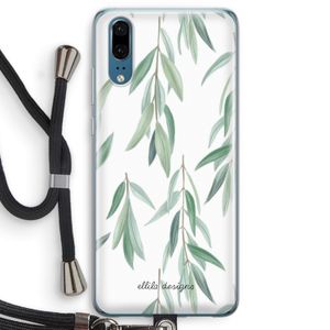 Branch up your life: Huawei P20 Transparant Hoesje met koord