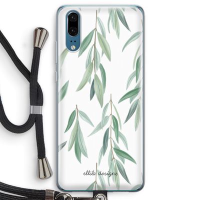 Branch up your life: Huawei P20 Transparant Hoesje met koord