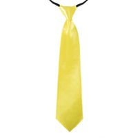 Gele verkleed stropdassen 40 cm voor dames/heren   -