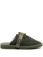 Suicoke Zavo suede sandals - Vert - thumbnail